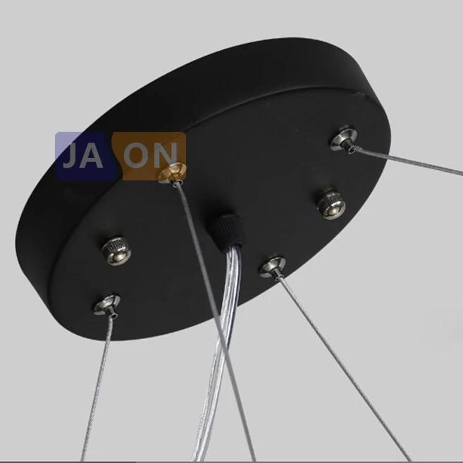 

Home LED Postmodern Iron Acrylic Black White Square Chandelier Lighting Lamparas De Techo Suspension Luminaire Lampen For Office