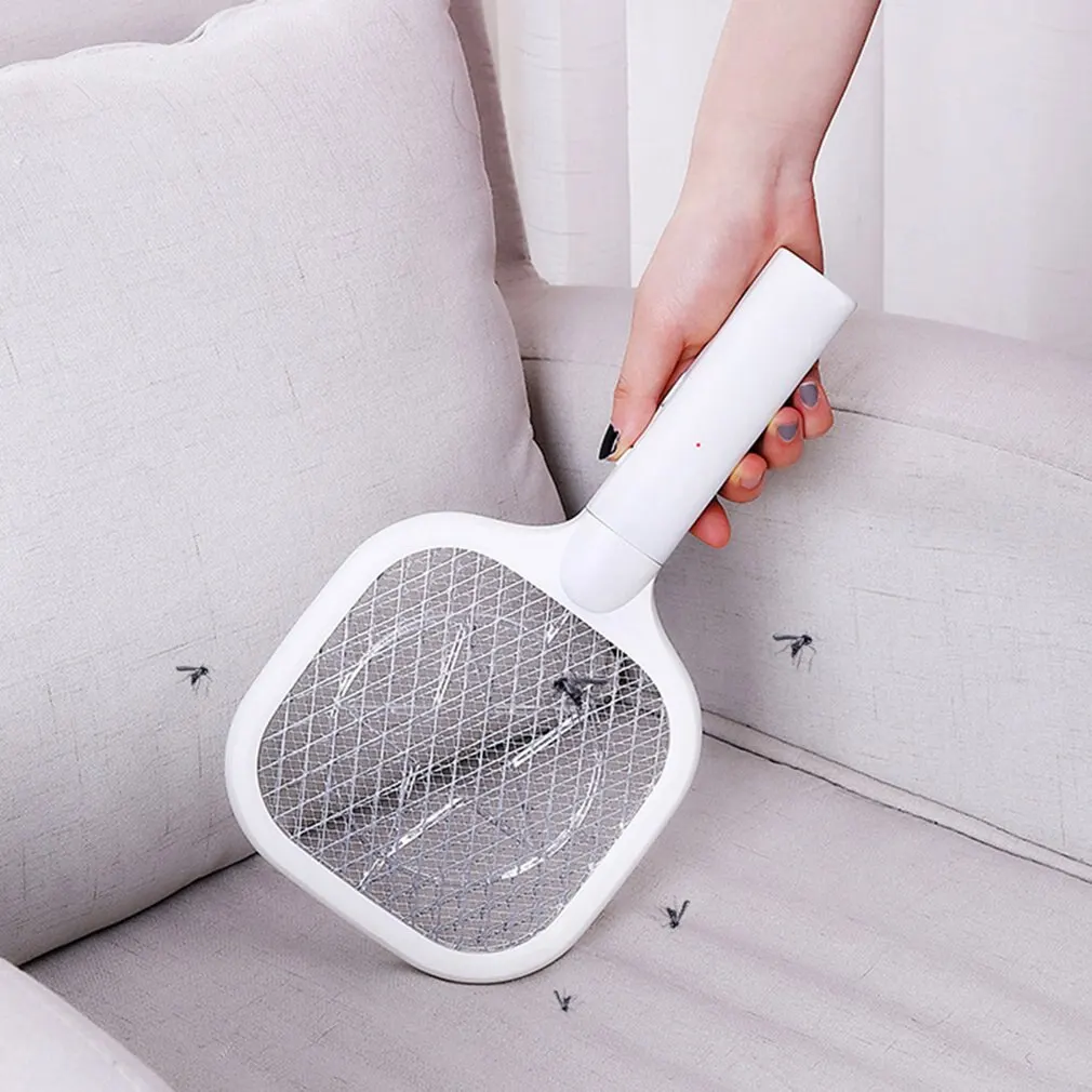 

Electric Flies Swatter Killer With UV Light USB Rechargeable LED Lamp Summer Mosquito Trap Racket Anti Insect Bug Zapper
