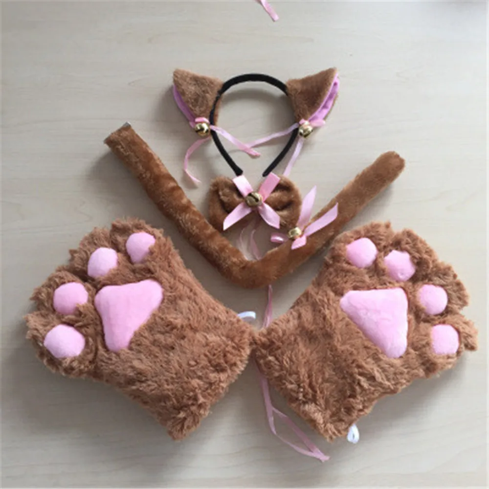 Аниме аксессуары к костюму для Косплей повязки волос с кошачьими ушками Neko