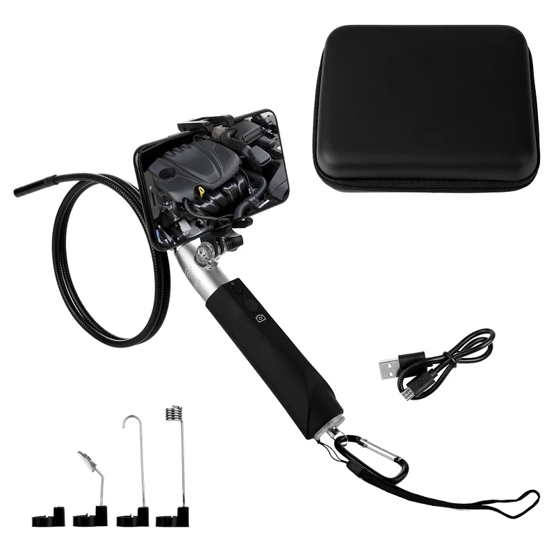 

Handheld WIFI Endoscope Camera 1M Snake Tube Borescope Waterproof Android USB Endoscopio 8mm 8LED HD1080P Camera F110