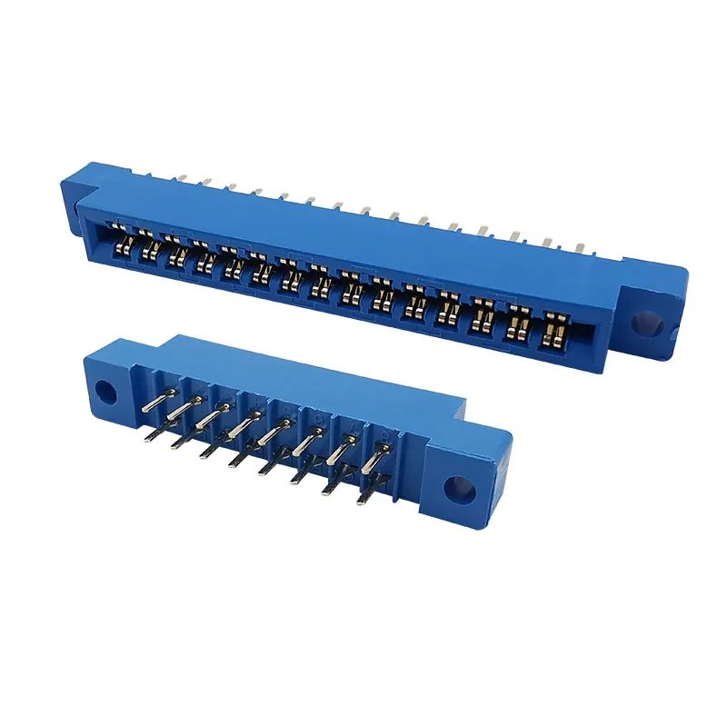 2Pcs 805 Series Strip Connector 3.96mm Pitch Female Socket PCB Mount Card Edge Connectors Blue Wire Terminal 8P-72Pin - купить по