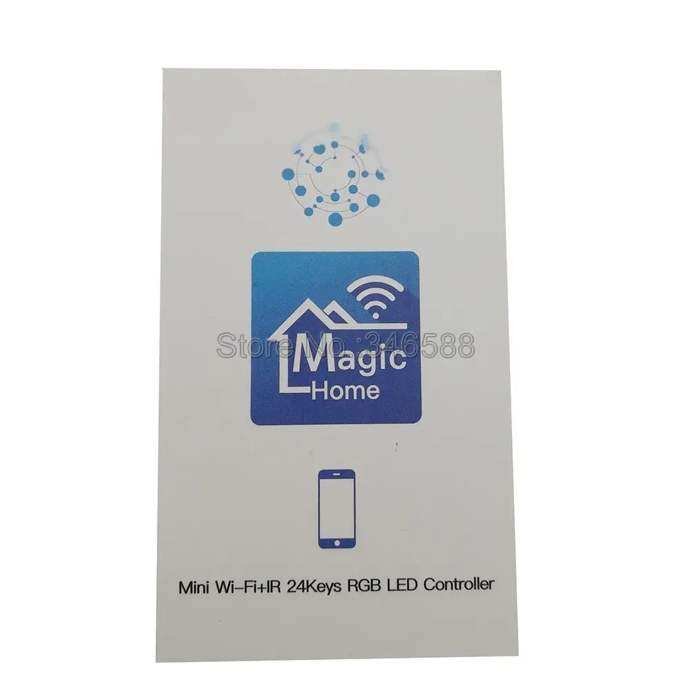 Мини-пульт дистанционного управления Magic Home WiFi RGB 24 кнопки 5 в пост. Тока 12 В | Лампы