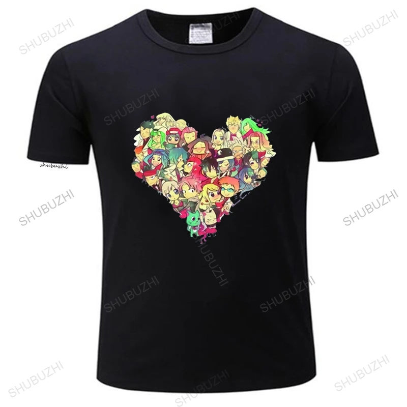 

new love pattern fairy tail cosplay print short-sleeved T-shirt men and women the same summer loose cotton T-shirt