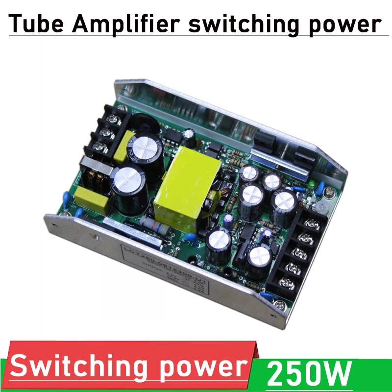 Amplificador de tubo de 250W, fuente de alimentación conmutada, 300V, 0.6A/12,6 V, 4A/6,3 V, 4A, CA 220V, 110V, interruptor de Audio, conversión de voltaje