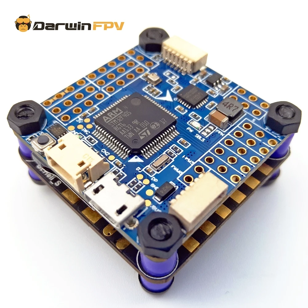 Полетный контроллер DarwinFPV Betaflight F4V3S встроенная фильтрация изображений OSD 35A 4 в 1 ESC