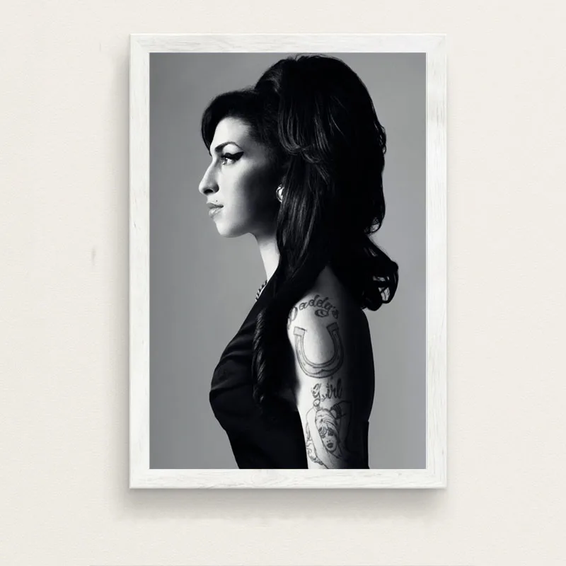 Amy Winehouse музыкальный певец звезда поп-арт, живопись высокого качества Холст плакат настенный домашний Декор без рамки o441