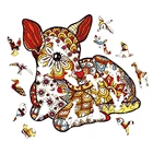 Милый олень особой формы деревянные головоломки игрушки Необычные поделки 3D животных самолет головоломки для взрослых детей обучающие игры подарок