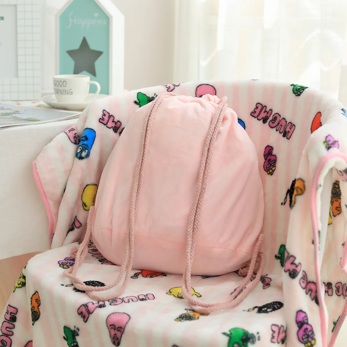 

1 Pcs Genuine plush bag Pink George Backpack hot sale Animal satchel For Children's haversack Christmas gifts