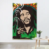 bob marley rock band hanging art waterproof cloth polyester fabric 56x36 inches flags banner bar cafe hotel decor
