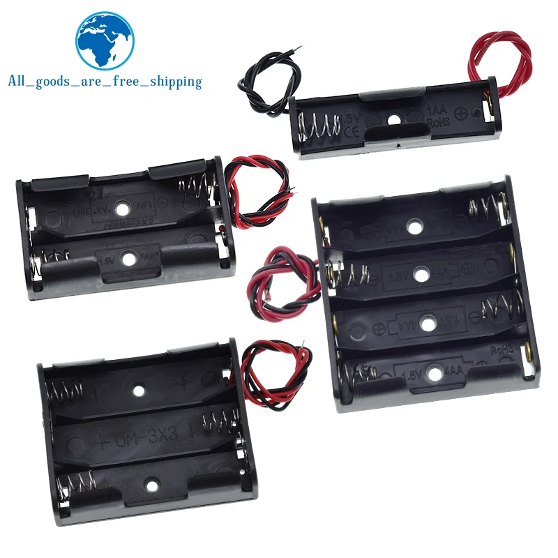 Контейнер для хранения батарей размера АА 1 шт. держатель 5 размеров с 2 3 4 слотами