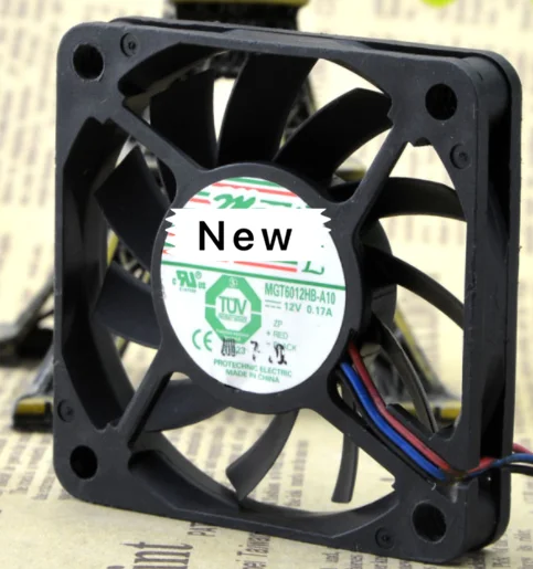 

For Emacro For Magic MGT6012HB-A10 Server Cooling Fan DC 12V 0.17A 60x60x10mm 3-wire