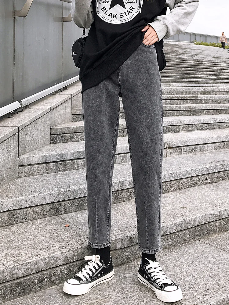 Джинсы бойфренды с высокой талией в винтажном стиле|Джинсы МОМ| |