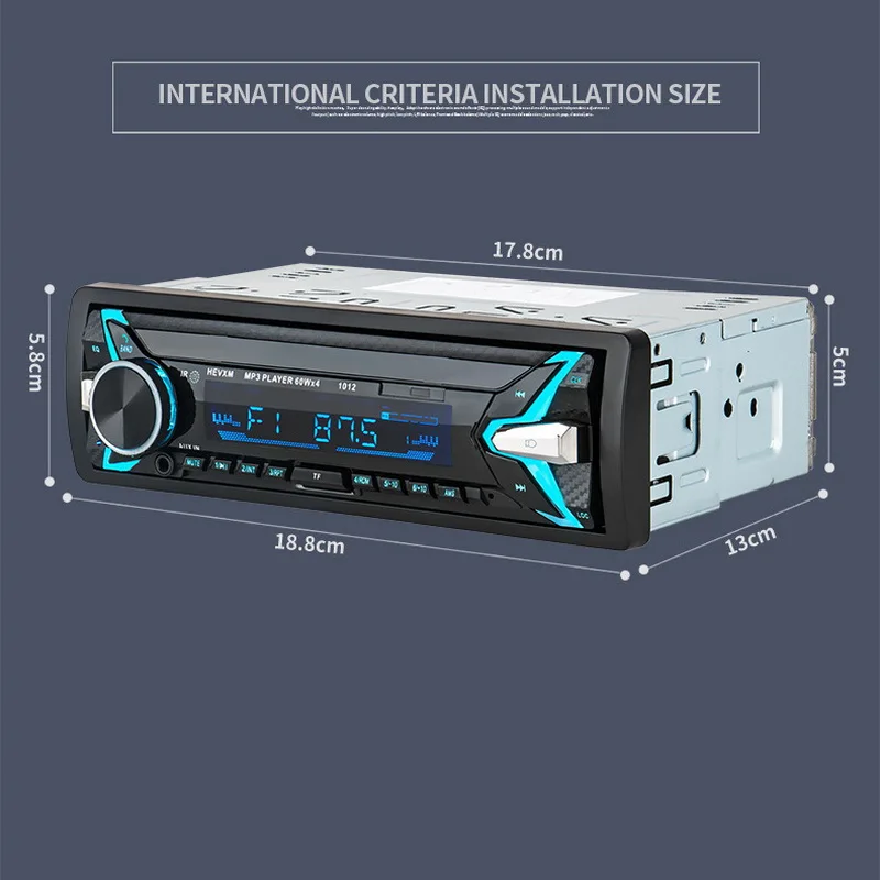 MP3 многофункциональный 12 В 4 громкий динамик дистанционное управление BT AUX USB 2018