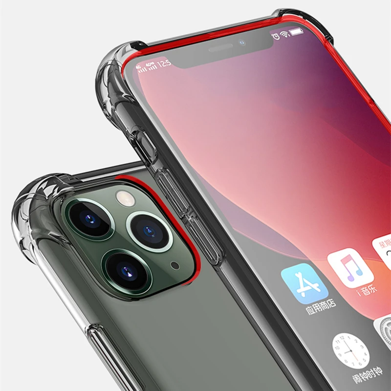 Прозрачный ударопрочный чехол с полной защитой для iPhone 7 PLus 11 Pro Max 8 XR Xs телефона 1 0
