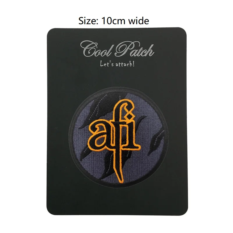 3 9 &quotоригинальная оранжевая музыкальная повязка AFI нашивка с помощью