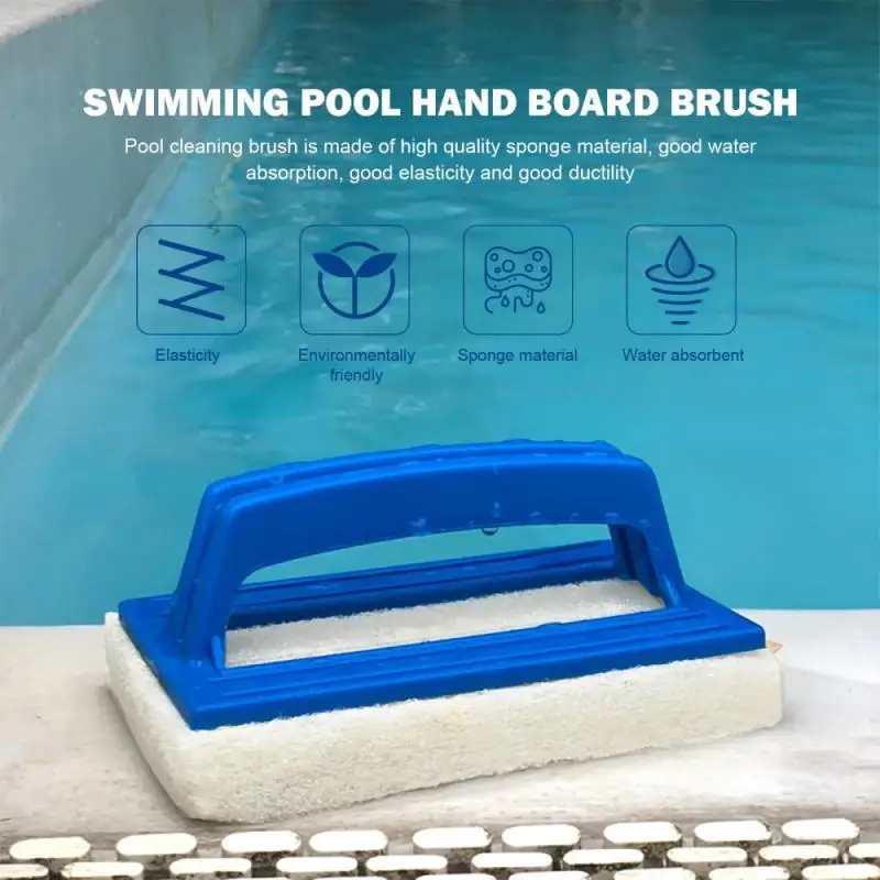 

Настенная губчатая щетка, чистящие принадлежности, аксессуары для бассейна, портативный скруббер для водной линии, щетка для чистки