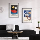 Выставочный плакат Le Corbusier, винтажный выставочный Печатный кубизм, абстрактные изображения, современный абстрактный холст среднего века, живопись, Декор