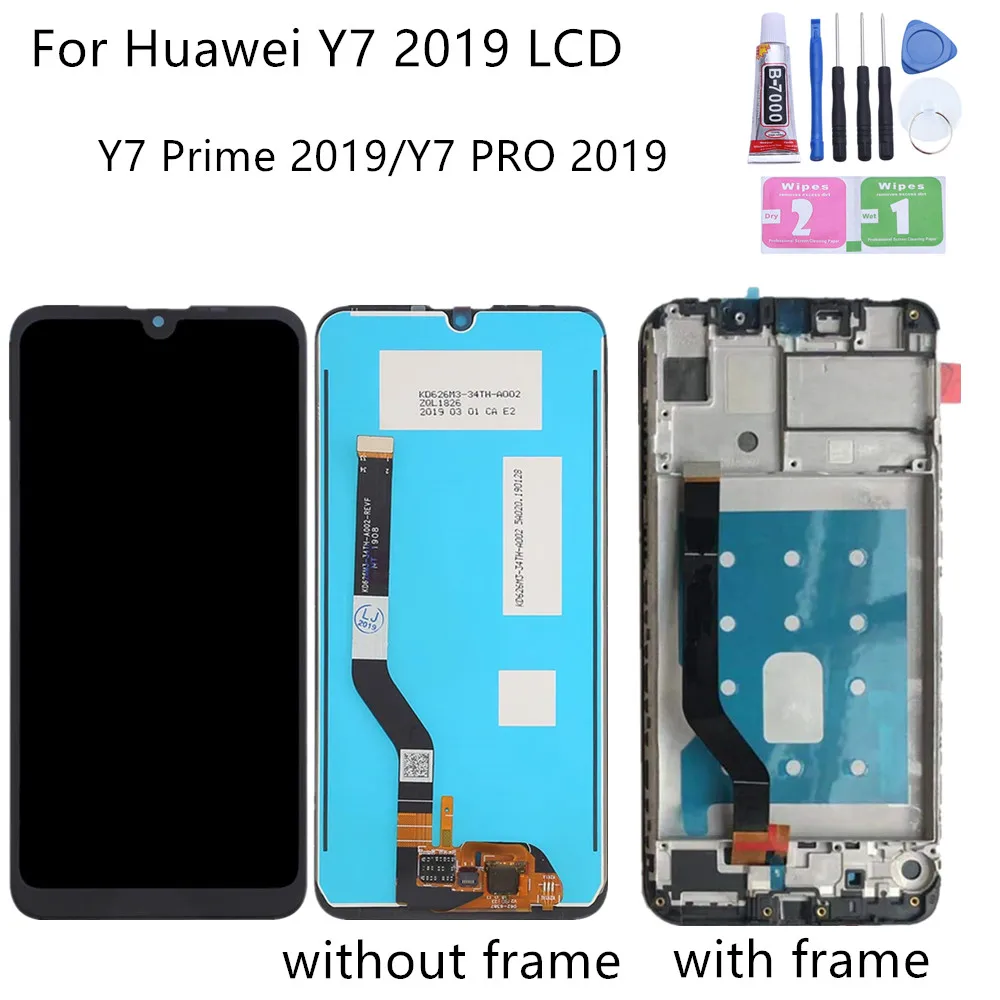 Оригинальный ЖК дисплей 6 26 дюйма для Huawei Y7 Pro Prime 2019 дигитайзер сенсорного экрана