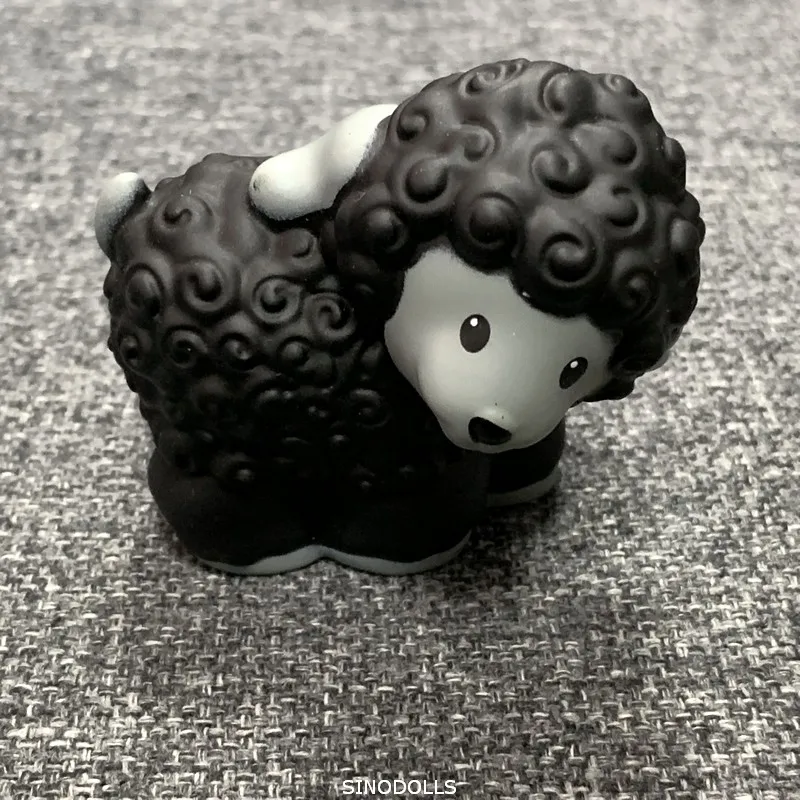 Рыбацкая маленькая мини-кукла с черными овцами для овцы игрушки рисунками