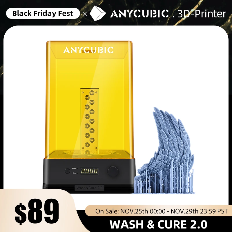 

ANYCUBIC Wash and Cure Machine 2.0 3D Printer 2-in-1 UV Resin Curing for Photon Mono/Photon Mono X Cure Models Impresora 3d