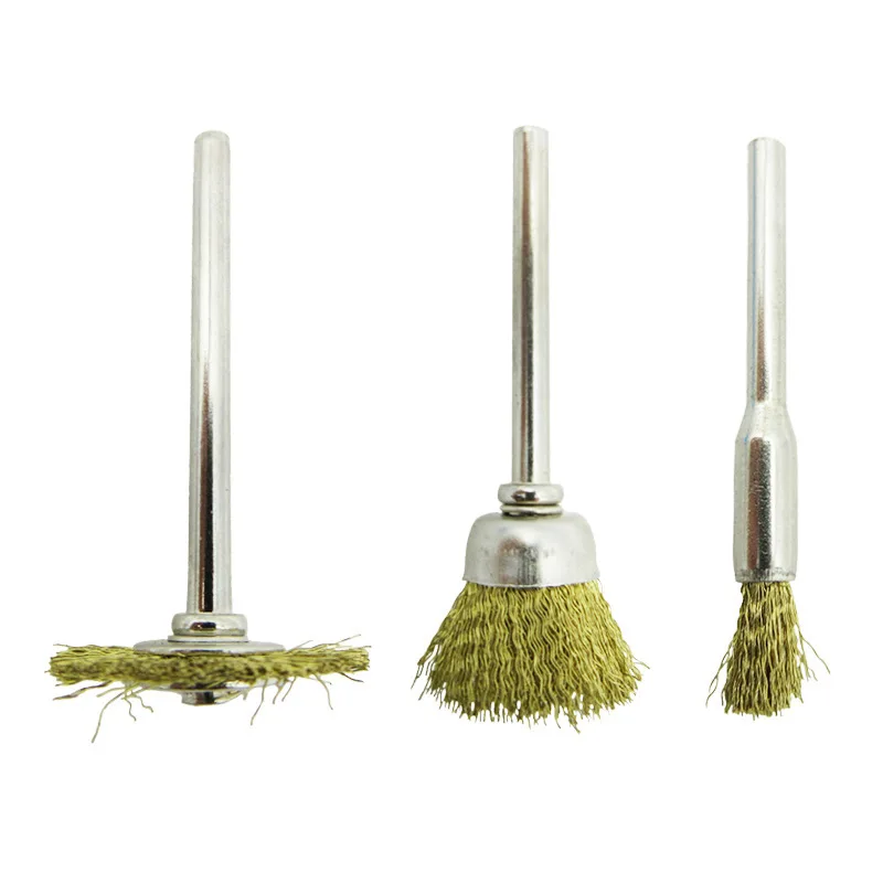 

36 pieces of copper wire brush, wire brush, bowl brush, T-shaped brush, polished flower head