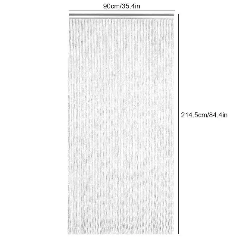 

Door Chain Curtain blackout Household Hanging Metal Aluminum Chain Curtain Kit for Room Office Store Decoration blackout curtain