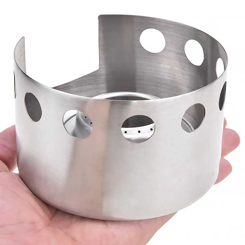 Спиртовая плита портативная ветрозащитная с ветровым стеклом | Спорт и