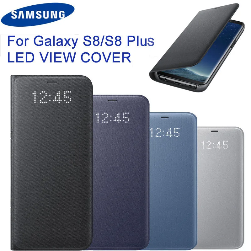 Оригинальный светодиодный чехол для Samsung Galaxy S8 + Plus S8Plus с функцией сна защитный