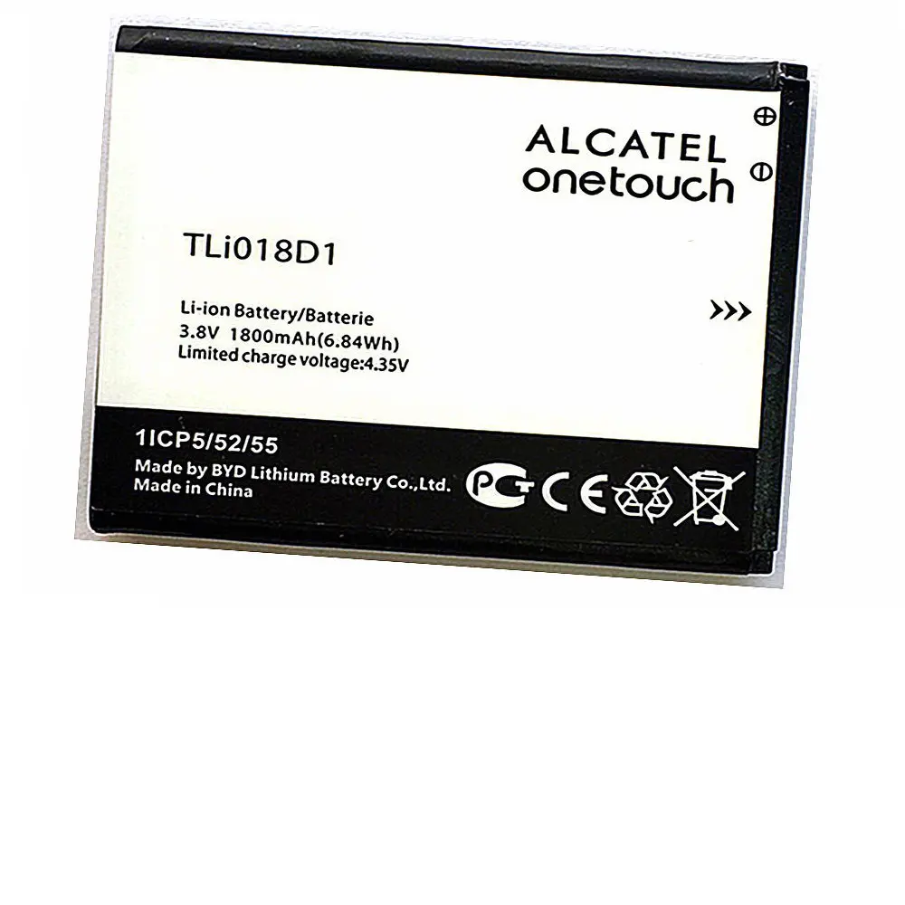 TLi018D1 1800 мАч 6.84wh 3 8 в для Alcatel one touch Pop D5 Dual 5038x OT5038X 5015D OT 5016 5051A батареи