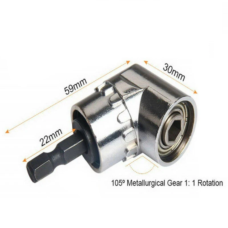 4 * Нержавеющая сталь 105 градусов правая угловая дрель адаптер подключения
