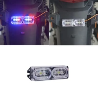motorcycle flashing tail lights led brake lights 9v 80v rear tail lights two color battery license plate lights moto accessories