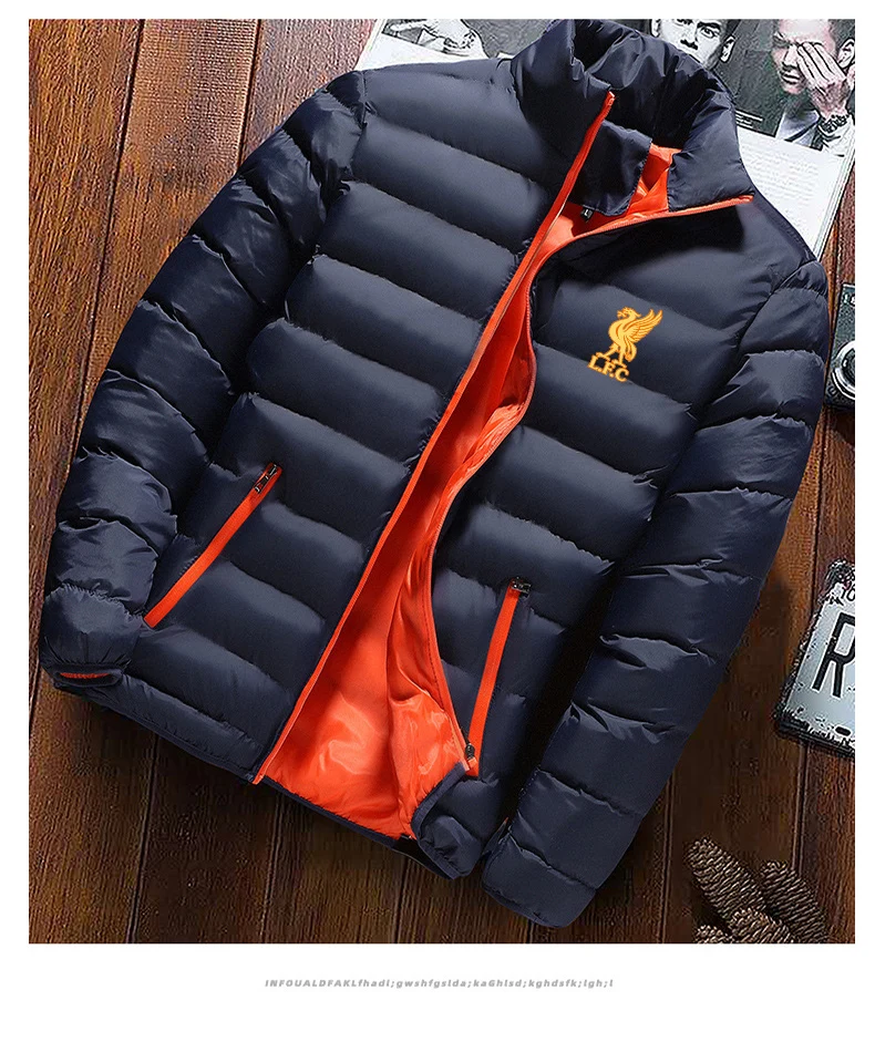 Брендовая мужская парка зимняя куртка с хлопковой подкладкой мужские теплые