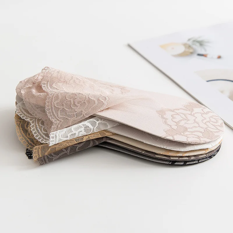 Кружевные носки на весну и лето детские Нескользящие тонкие нескользящие