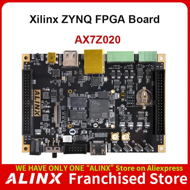 ALINX AX7Z020: brazo de Zynq-7000 XILINX SoC XC7Z020 FPGA tablero 7000 7020