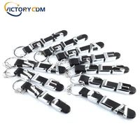 3d car zinc alloy leather key rings for mercedes benz cls slc gla glc gle gls keychain metal keyring