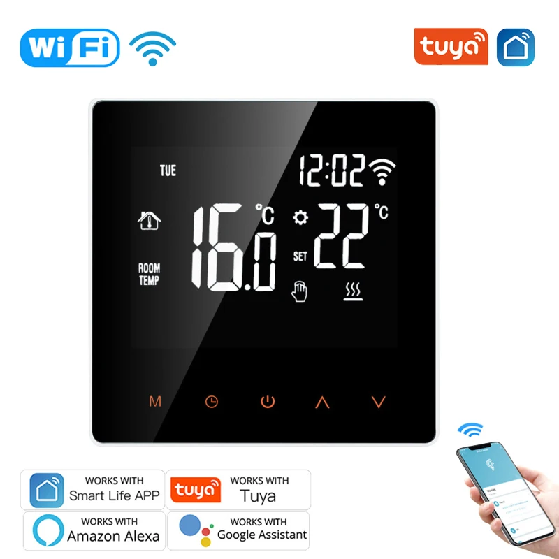 

3A/16A Tuya WiFi Smart Thermostat Electric Floor Heating Water/Gas Boiler Temperature Remote Control For Alexa Google