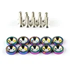 20 шт. M6 автомобильный Стайлинг модифицированные наклейки, пароль, крыло, шайба, болты для номерного знака, автомобильные аксессуары