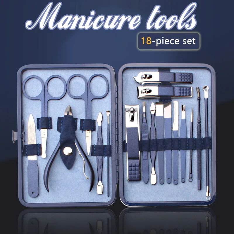 

Портативный набор кусачек для ногтей, качественный маникюрный набор для красоты, профессиональные инструменты для педикюра для женщин и мужчин, кусачки для ногтей, набор WH998