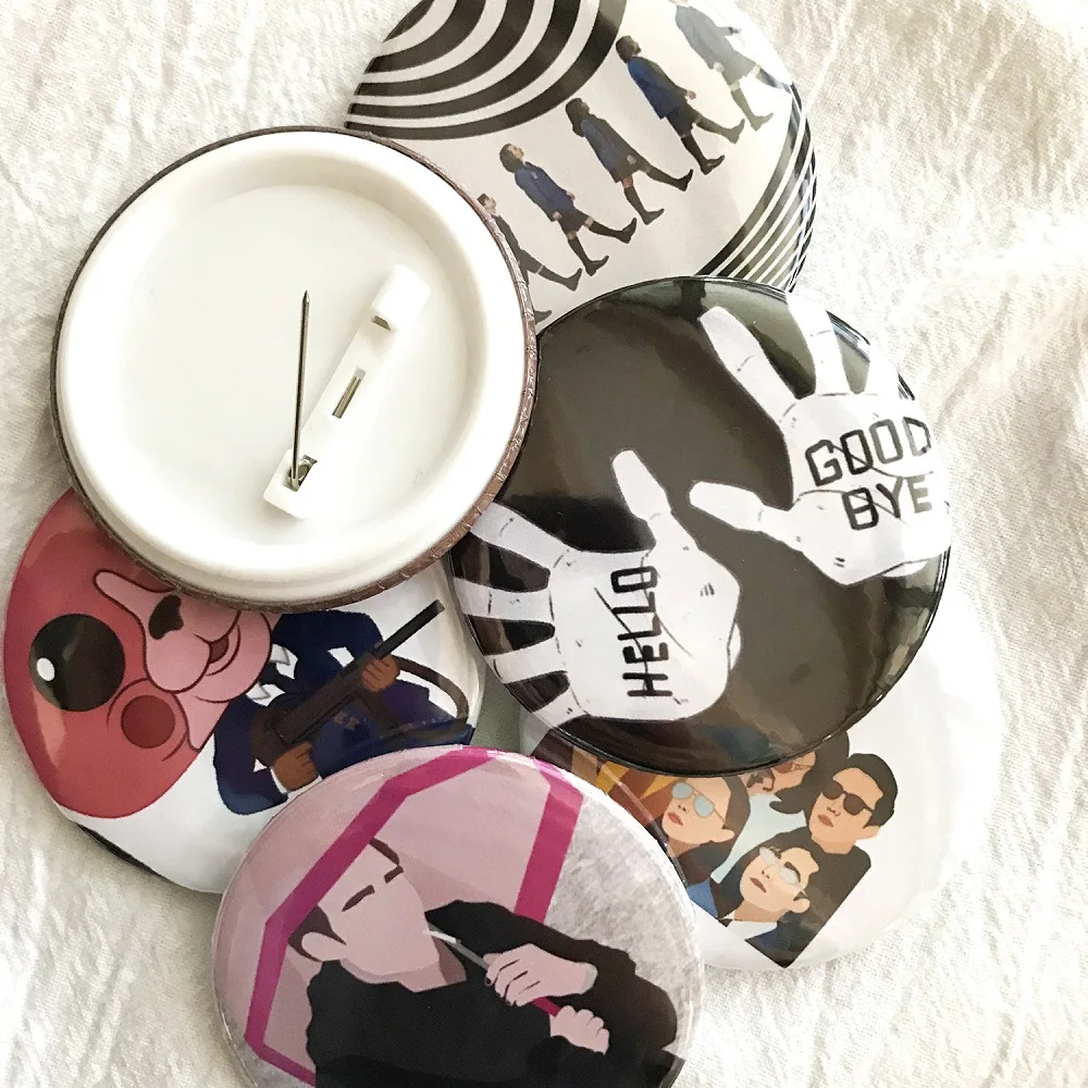 3 шт. случайный Umbrella Academy брошь значки для одежды брошка на лацканы булавки