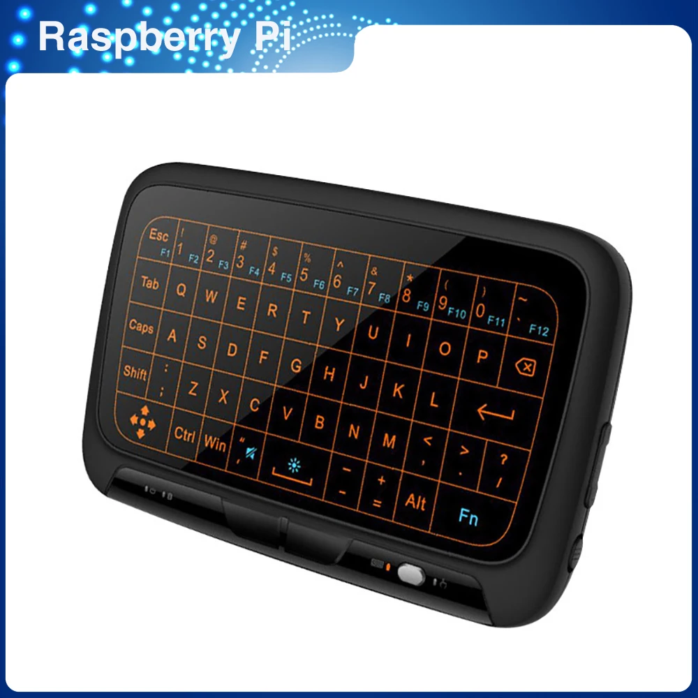 

ITINIT R84 H18 2.4G Wireless Mini Backlight Keyboard with Large Touchpad for Raspberry Pi 4/3B For PC Laptop for Android TV Box
