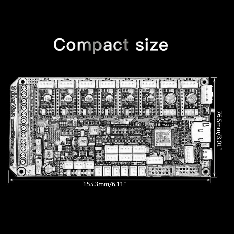 

F3MA Motherboard Spider V2.2 Controlboard 32bit Driver Online Printing for 3D Printer