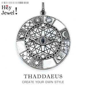 Подвеска из серебра 2020 пробы с мистической символикой, европейский стиль, аксессуар для оптимизма, подарок для женщин и мужчин, 925