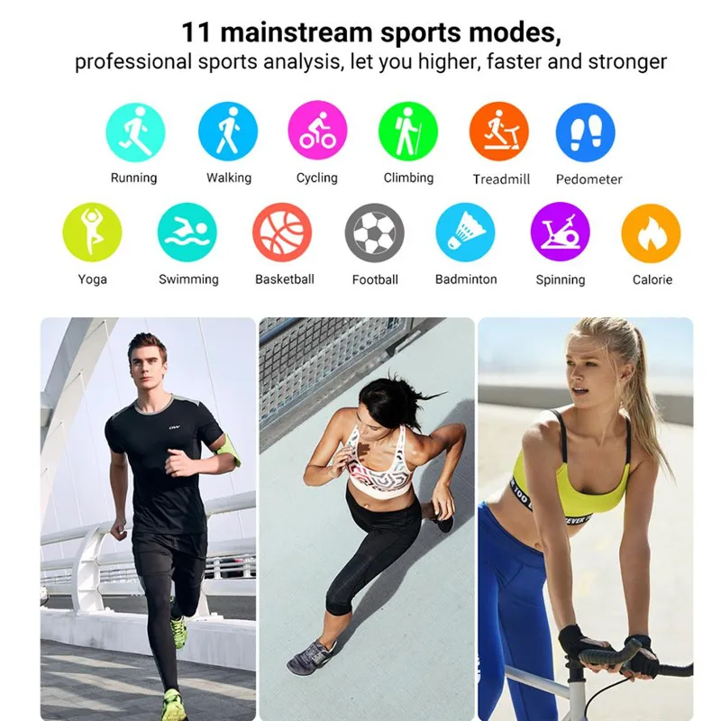 

F1 Smart Watch Sport Modes IP67 Waterproof Bluetooth 1.3 inch IPS Touch Smartwatch Heart Rate Monitor Men Women Smart Band