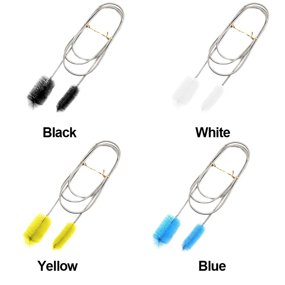

90/155/200cm Pipe Cleaning Brush Air Tube Flexible Double Ended Hose Aquarium Accessories Tank Cleaner Water Filter Nylon