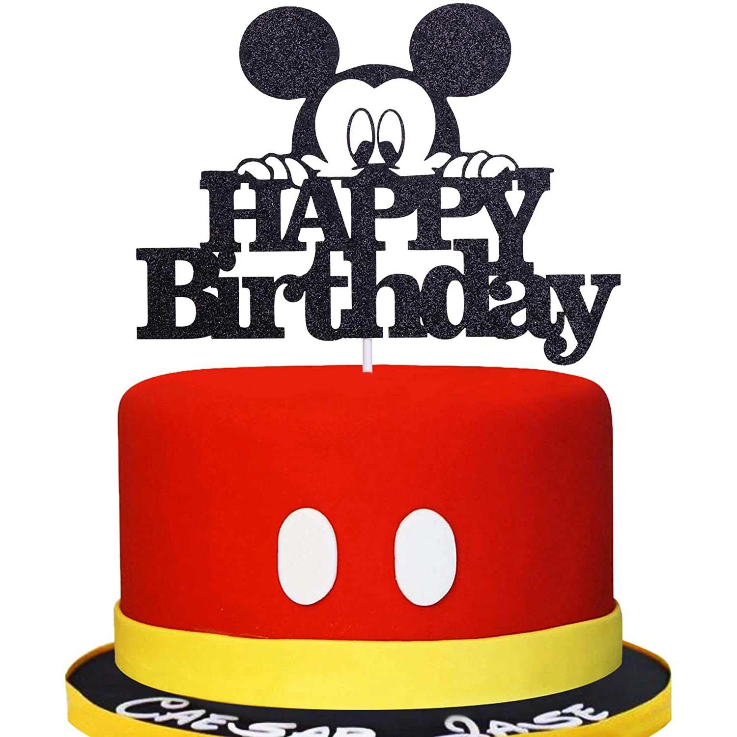 Disney Cake Topper Mickey Mouse Birthday Party Supplies Mickey cake Topper Party Decor Happy Birthday topper for Baby Supplie
