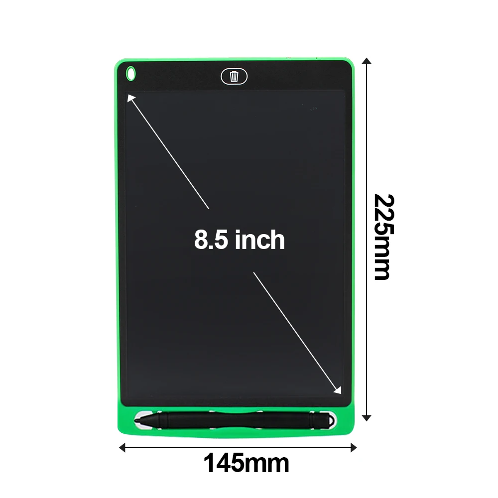 Green 8.5 inch Графический планшет электронный планшет для рисования Смарт ЖК-планшет для письма стираемая чертежная доска 8,5 12 дюймов светильник-планшет ручка для рукописного ввода - Цвет: Green 8.5 inch