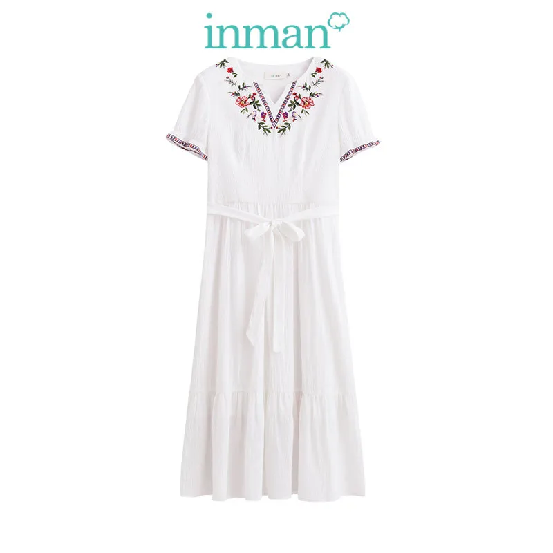 Платье в стиле ретро с круглым вырезом хлопковое ТРАПЕЦИЕВИДНОЕ ПЛАТЬЕ С