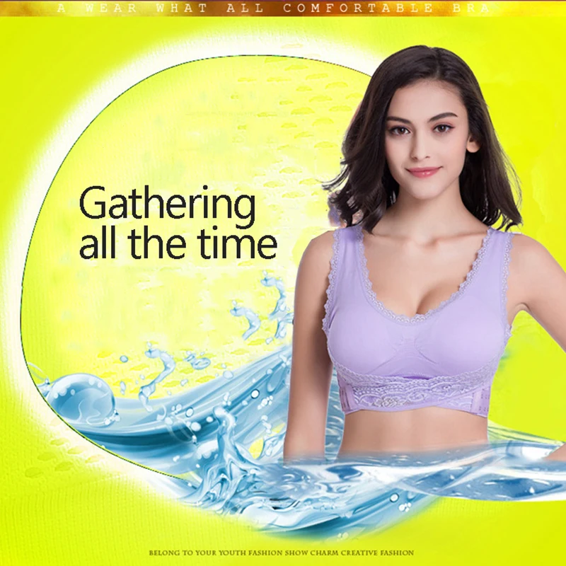 

Sexy Sleeping Brassiere Side Buckle Bra Lace Bralette Wireless Solid Cross Push up Bras for Women Lingerie Sleep Underwear