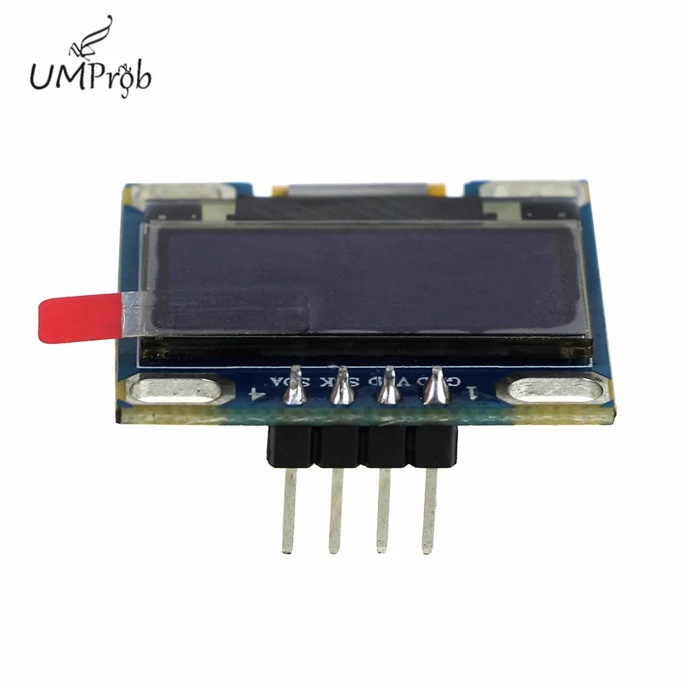 0 96 дюймов IIC Serial желтое OLED Дисплей модуль 128X64 I2C SSD1315 12864 плата с ЖК экраном GND VCC SCL