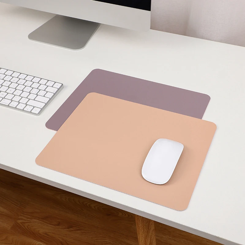 

PU Mouse Pad Non-Slip Mousepad Gamer Waterproof Anti-Scratch Double Sided Mice Desk Mat For PC Desktop Laptop Tapis De Souris